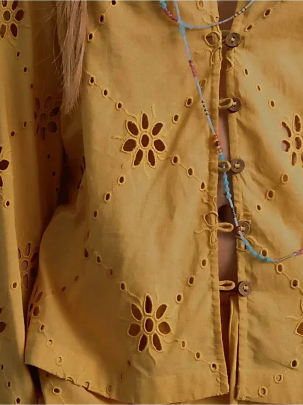 Matthew Williamson x Free People Mesquida Broderie Anglais Boho Top - Picture 15 of 15